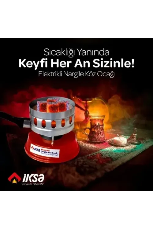 Yuvarlak Galvaniz Elektrikli Nargile Köz Ocağı