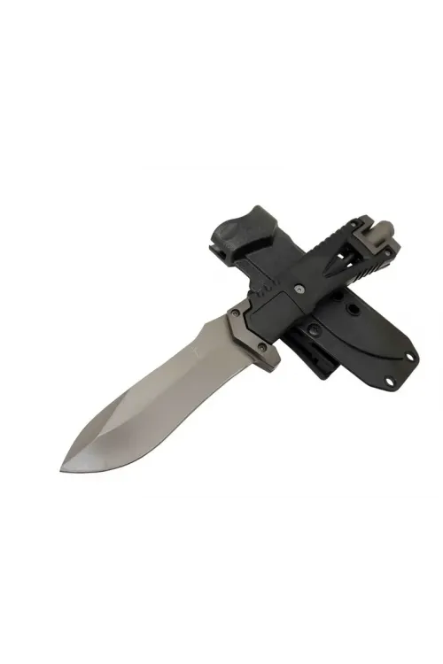 ieg™ Zero Error Tactical 7 40 Siyah Outdoor Bıçak 27cm - Siyah Sap, Magnezyum Çubuklu, Kılıflı