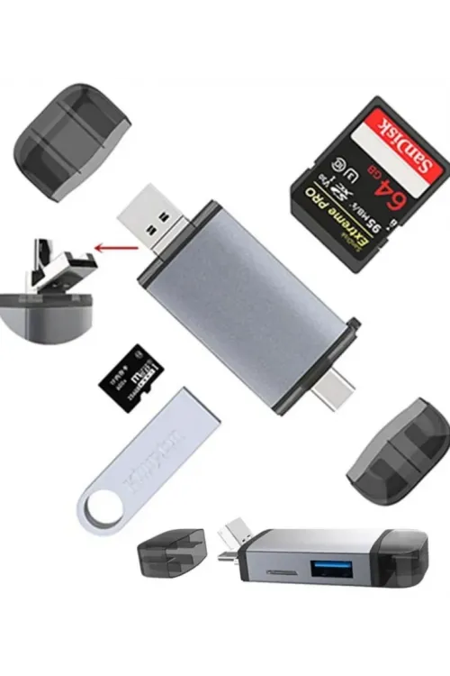 ZR428 T993A Type-C 3 İn 1 Card Reader