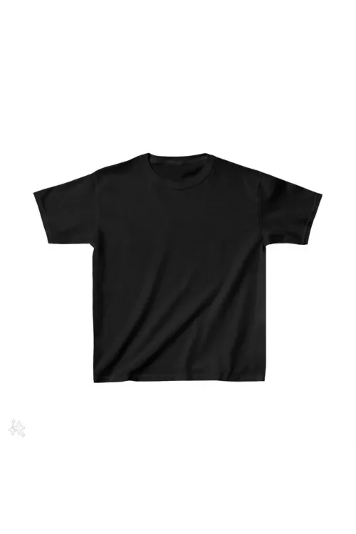 Çocuk Unisex Basic T-Shirt - Siyah