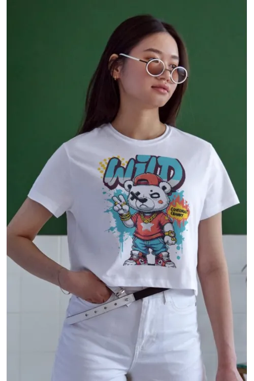 Unisex Oversize 24/1 Penye DTF Baskılı Tişört - DTF107