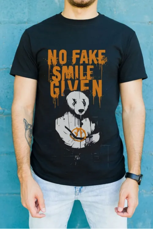Unisex Oversize 24/1 Penye DTF Baskılı Tişört - DTF124