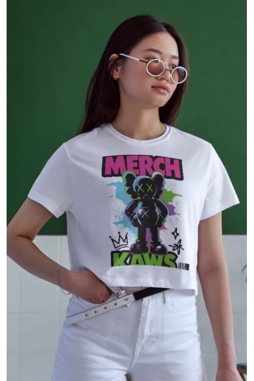 Unisex Oversize 24/1 Penye DTF Baskılı Tişört - DTF129