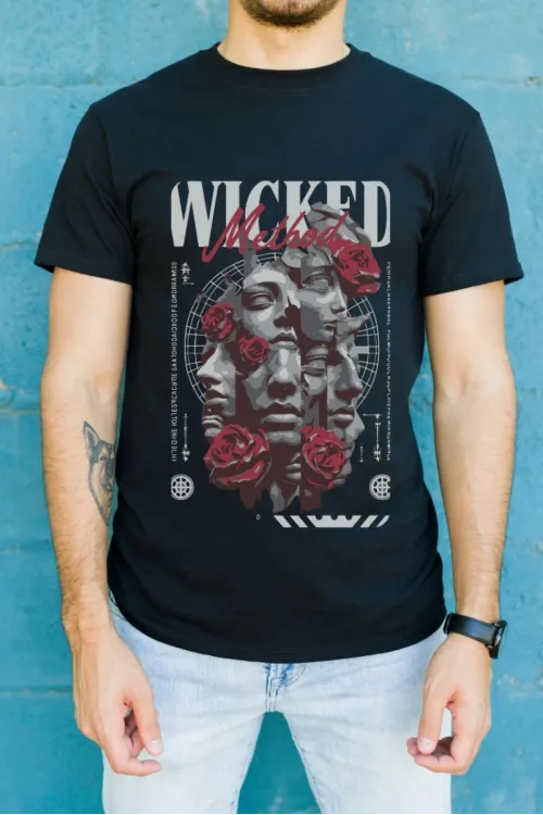 Unisex Oversize 24/1 Penye DTF Baskılı Tişört - DTF142