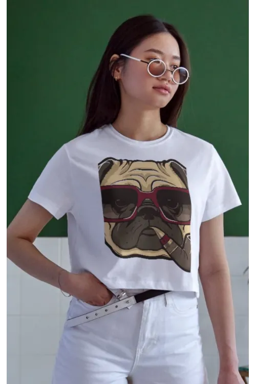 Unisex Oversize 24/1 Penye DTF Baskılı Tişört - DTF145