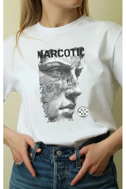 Unisex Oversize 24/1 Penye DTF Baskılı Tişört - DTF172