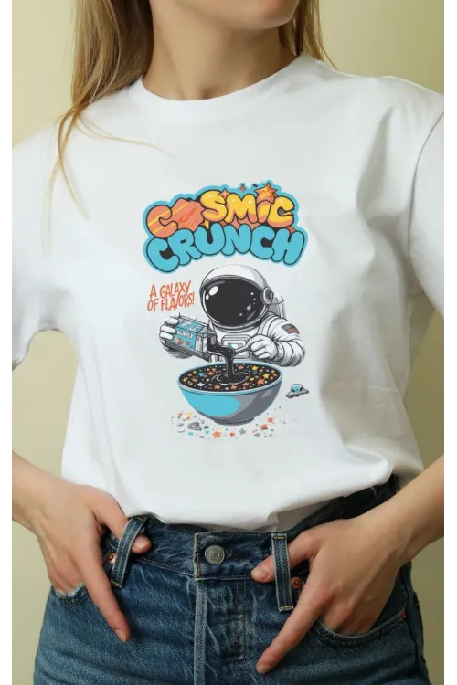 Unisex Oversize 24/1 Penye DTF Baskılı Tişört - DTF174