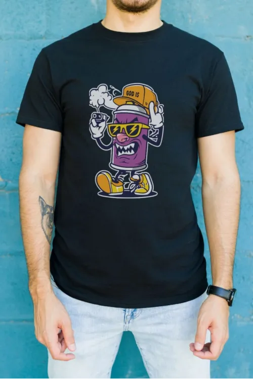 Unisex Oversize 24/1 Penye DTF Baskılı Tişört - DTF183