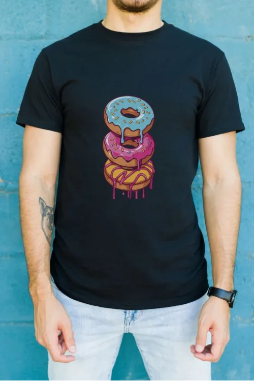 Unisex Oversize 24/1 Penye DTF Baskılı Tişört - DTF187