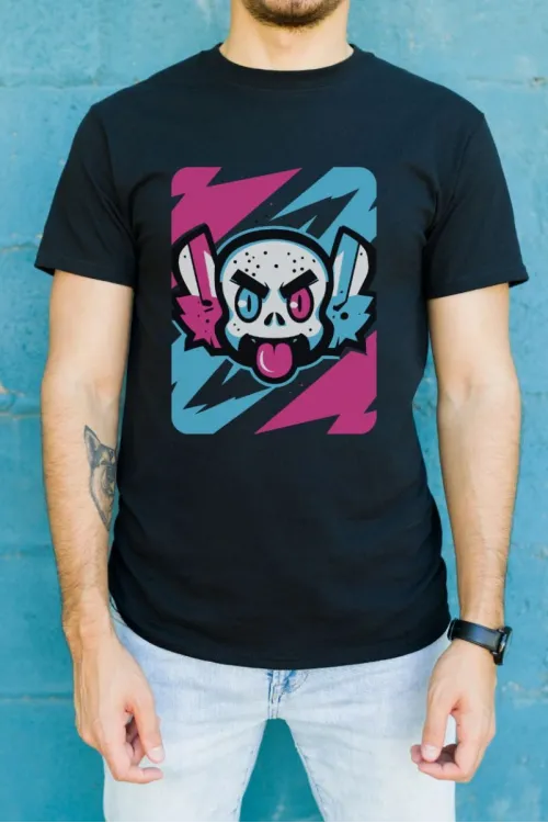 Unisex Oversize 24/1 Penye DTF Baskılı Tişört - DTF193