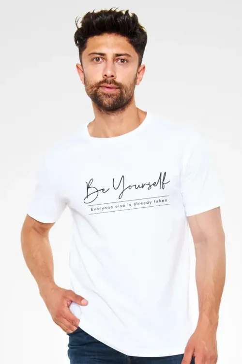 Unisex Oversize 24/1 Penye DTF Baskılı Tişört - DTF204