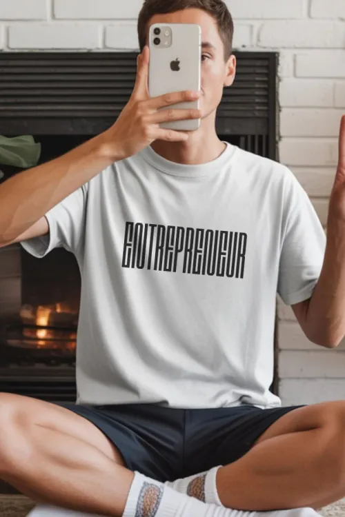 Unisex Oversize 24/1 Penye DTF Baskılı Tişört - DTF232