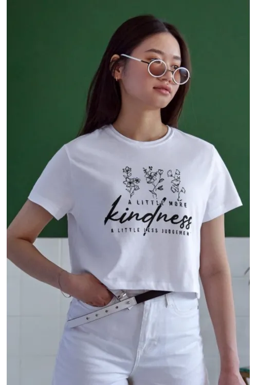 Unisex Oversize 24/1 Penye DTF Baskılı Tişört - DTF53