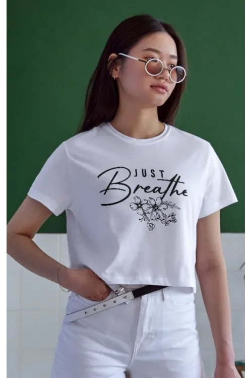 Unisex Oversize 24/1 Penye DTF Baskılı Tişört - DTF57