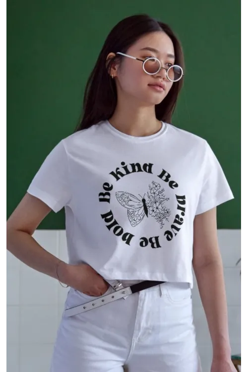 Unisex Oversize 24/1 Penye DTF Baskılı Tişört - DTF67