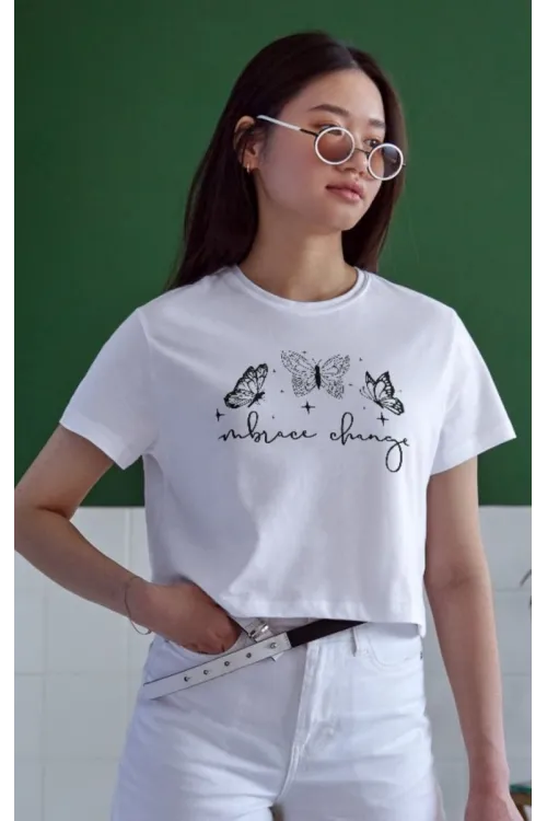 Unisex Oversize 24/1 Penye DTF Baskılı Tişört - DTF68