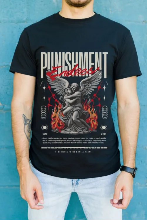 Unisex Oversize 24/1 Penye DTF Baskılı Tişört - DTF81
