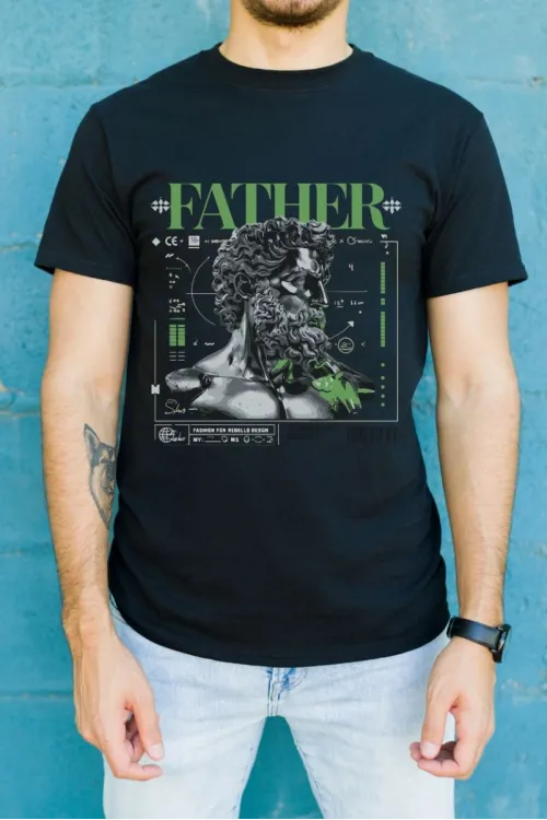 Unisex Oversize 24/1 Penye DTF Baskılı Tişört - DTF84