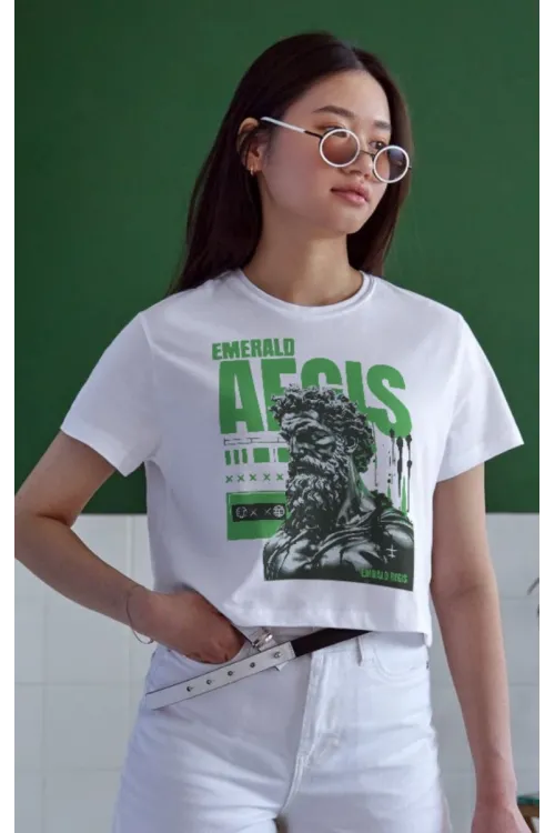 Unisex Oversize 24/1 Penye DTF Baskılı Tişört - DTF99