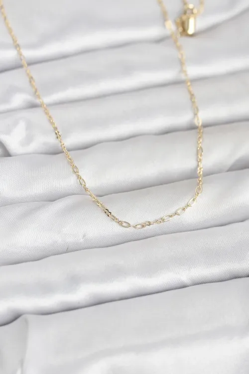 ietaks™ CM 14K Gold Renk 60 cm Zincirli Kadın Kolye