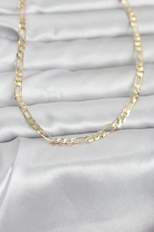 ietaks™ CM 14K Gold Renk Kuşgözü Zincir Model 60 cm Kadın Kolye