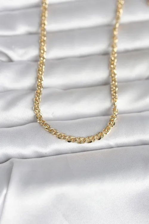 ietaks™ CM 14K Gold Renk Zincir Model 60 cm Kadın Kolye