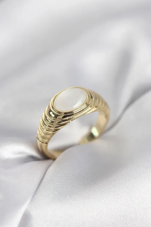 ietaks™ Gold Renk Vintage Model Kadın Yüzük
