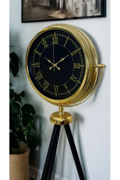İhtişam Gold Tripod Ayaklı Saat