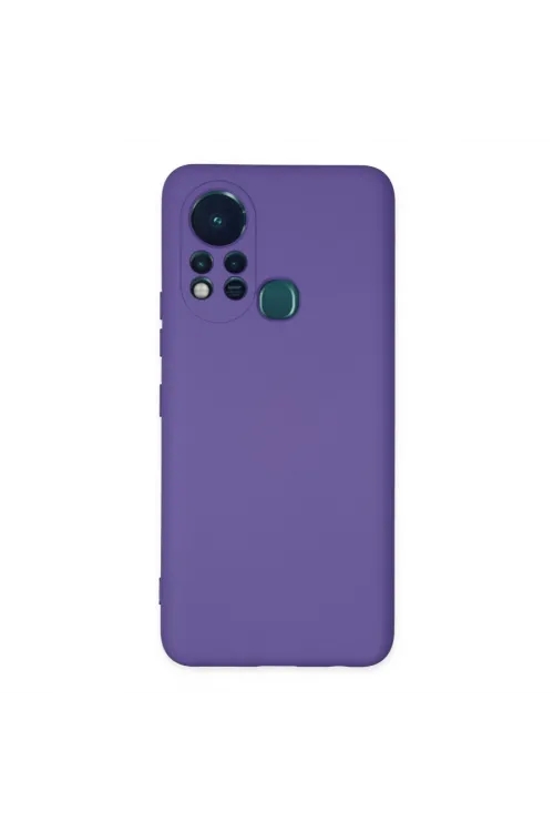 İnfinix Hot 11s Kılıf Nano İçi Kadife Silikon - Mor