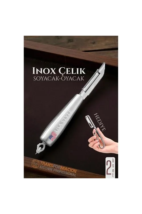 Inox Soyacak - Sebze Soyacağı - Kabak Dolma Oyacağı 2 li SET 722010