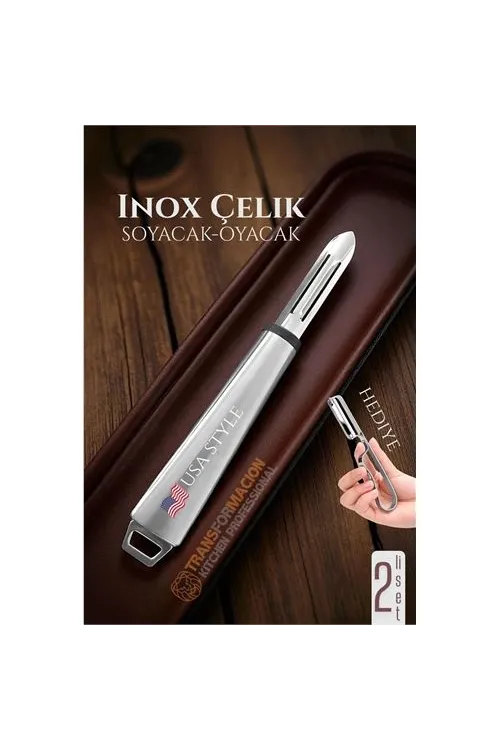 Inox Soyacak - Sebze Soyacağı - Kabak Dolma Oyacağı 2 li SET 722011