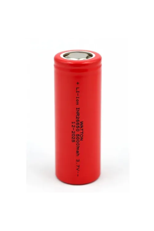 INR 26650 5000mAh 3.7V Li-ion Şarj Edilebilir Pil - Kırmızı