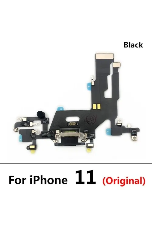 Iphone 11 Full Şarj Soketi (ORJ) Siyah