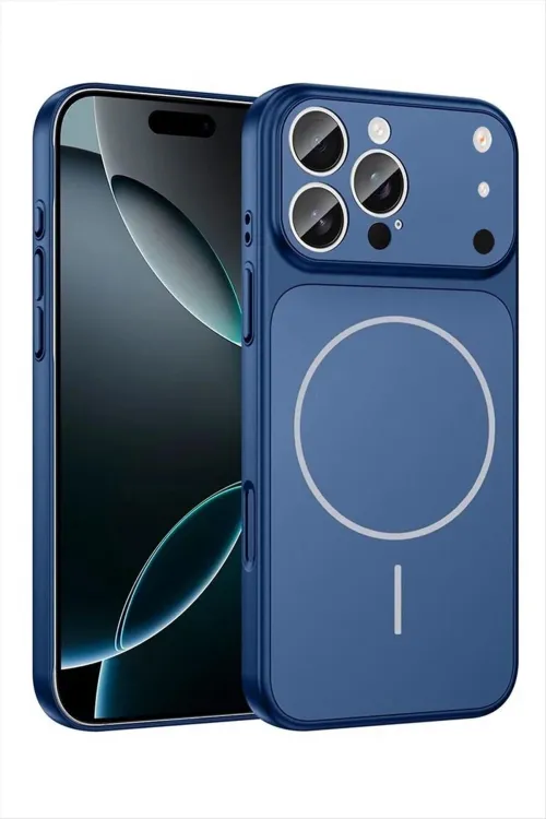 İphone 13 Uyumlu 17 Pro Max Görünümlü Magsaff Kapak Kılıf