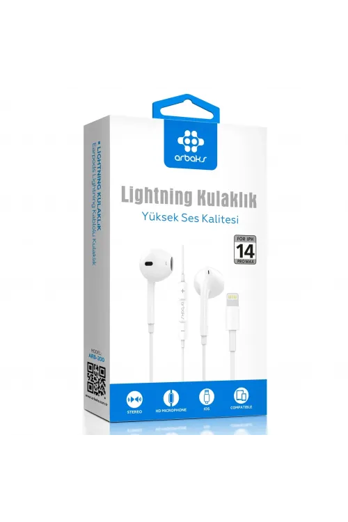 İphone 14 Lightning Kulaklık Arbaks Arb-200