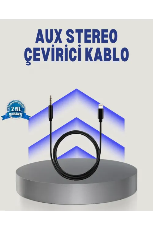 İphone Lightning 3.5mm Aux Çevirici Kablo Jh-023 Stereo Ses Aktarıcı