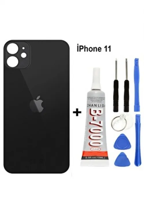 iPhone Uyumlu 11 Arka Cam Batarya Pil Kapağı + Yap