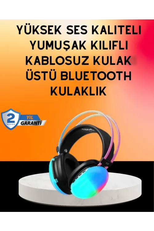 Ipx4 Suya Dayanıklı Kablosuz Kulak Üstü Gaming Kulaklık