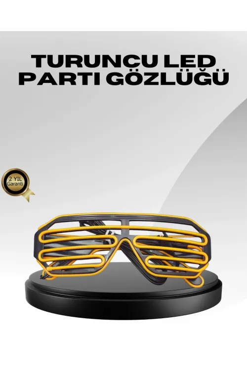 Işıklı Tasarımlı Led Gözlük Eğlence Aksesuarı