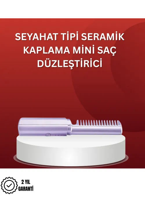 Isıtmalı Saç Düzleştirici Fırça – Kablosuz Ve Hafif Tasarım