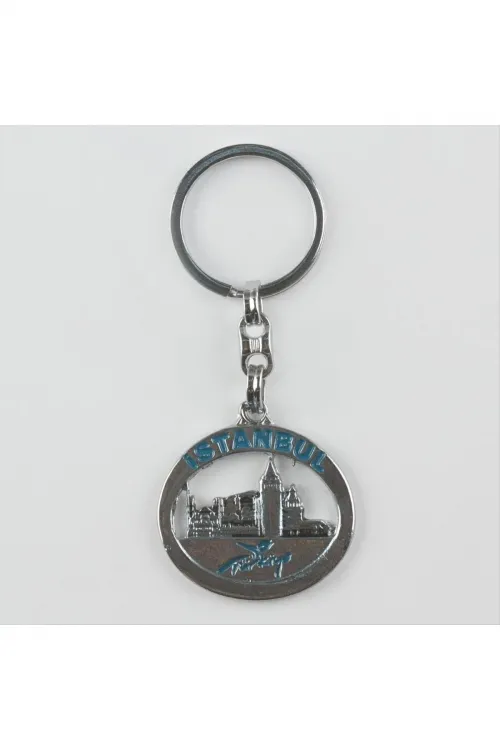 İstanbul Figürlü Metal Anahtarlık