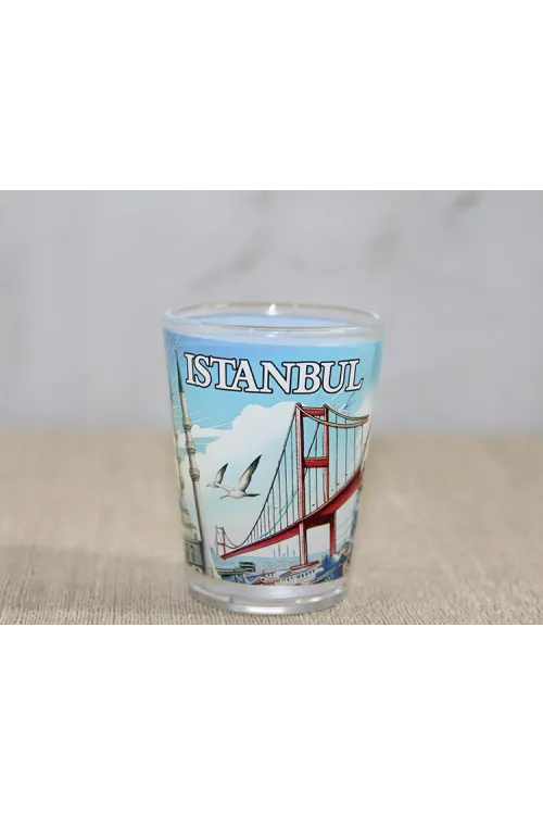 İstanbul Temalı Cam Shot Bardak