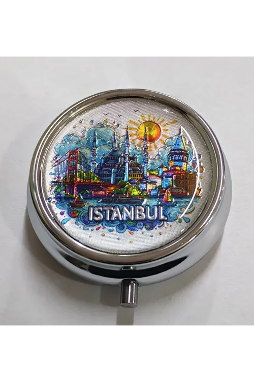 İstanbul Temalı İlaç Kutusu - (1 Adet) Seçenek 2