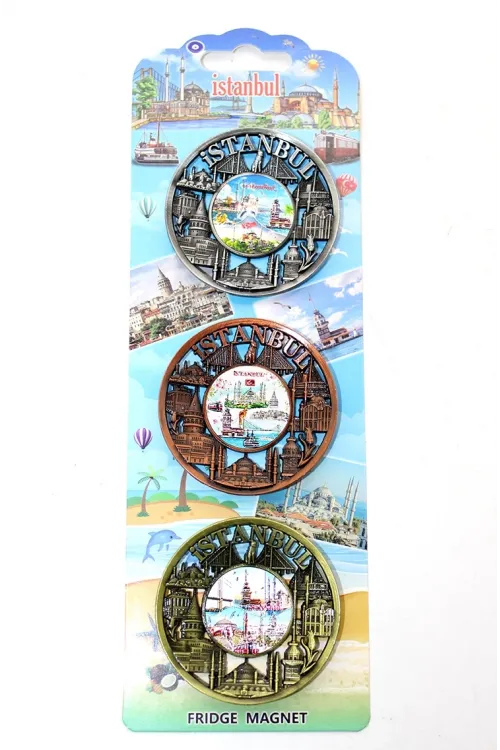 İstanbul Temalı Metal Magnet 3lü Set IEG2890