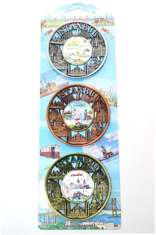 İstanbul Temalı Metal Magnet 3lü Set IEG2891