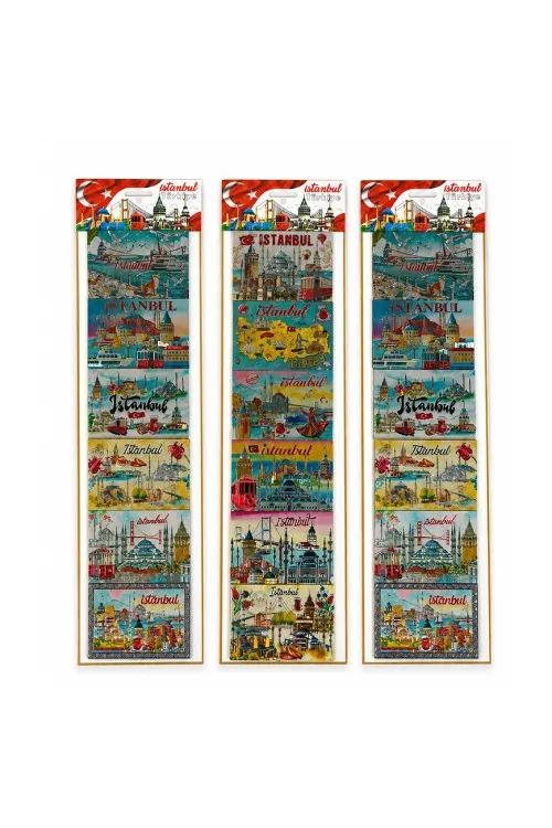 İstanbul Temalı Silikon Buzdolapı Süsü Magnet 6Lı Set
