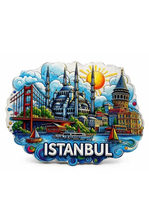İstanbul Temalı Silikon Buzdolapı Süsü Magnet IEG5373