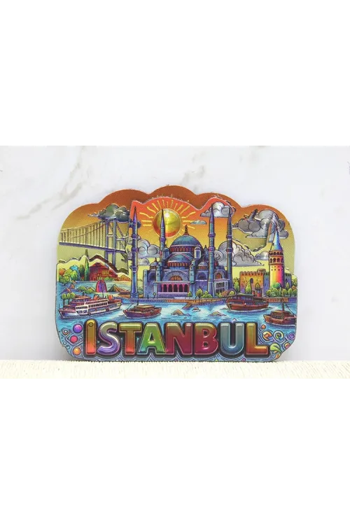 İstanbul Temalı Silikon Buzdolapı Süsü Magnet IEG5376