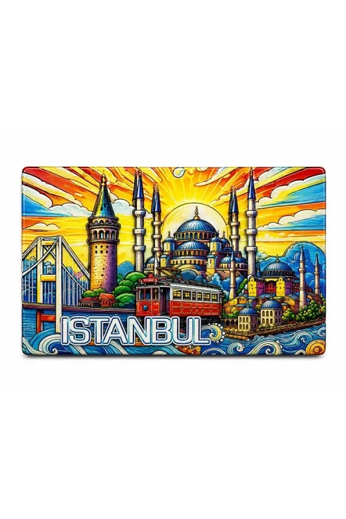 İstanbul Temalı Silikon Buzdolapı Süsü Magnet IEG5377