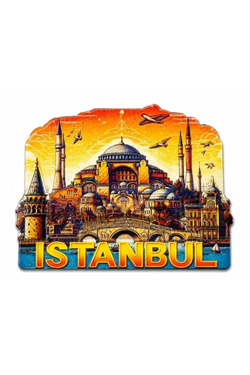 İstanbul Temalı Silikon Buzdolapı Süsü Magnet IEG5378